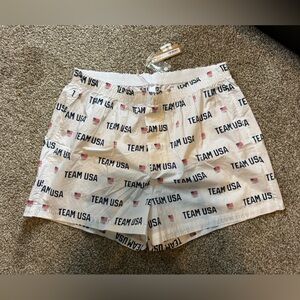 Skims Team USA Olympic Poplin Boxer NWT